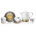 Сервиз чайный Haviland Дыхание золота Золотистый декор на 6 персон 21 предмет, фарфор